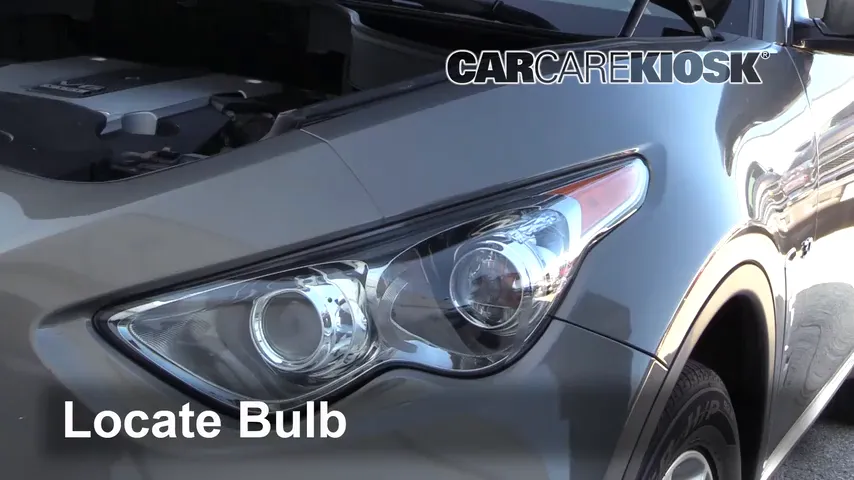 2014 Infiniti QX70 3.7L V6 Lights Parking Light (replace bulb)